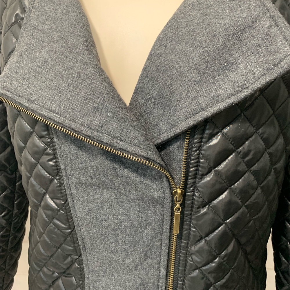 S&D Quilted Color Block MoTo Jacket - Picture 2 of 7